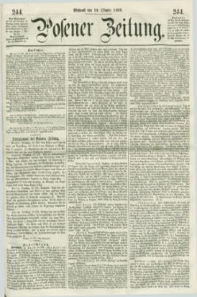 Posener Zeitung. 1859, [№] 244 (19 Oktober) + dod.