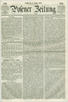 Posener Zeitung. 1859, [№] 249 (25 Oktober) + dod.