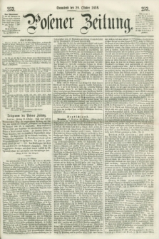 Posener Zeitung. 1859, [№] 253 (29 Oktober) + dod.