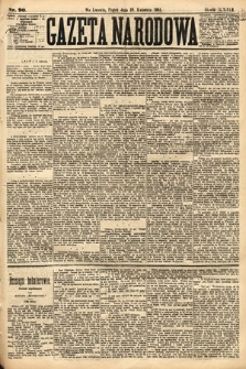 Gazeta Narodowa. 1884, nr 90