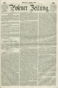 Posener Zeitung. 1859, [№] 258 (4 November) + dod.