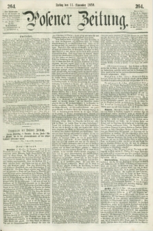 Posener Zeitung. 1859, [№] 264 (11 November) + dod.