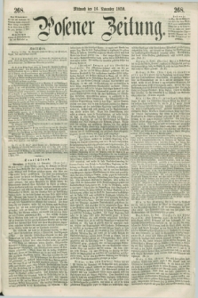 Posener Zeitung. 1859, [№] 268 (16 November) + dod.
