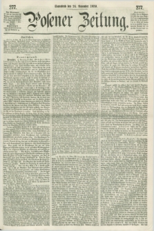 Posener Zeitung. 1859, [№] 277 (26 November)
