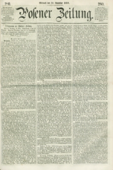Posener Zeitung. 1859, [№] 280 (30 November) + dod.