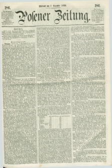 Posener Zeitung. 1859, [№] 286 (7 Dezember) + dod.