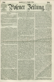 Posener Zeitung. 1859, [№] 289 (10 Dezember) + dod.