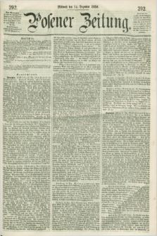 Posener Zeitung. 1859, [№] 292 (14 Dezember) + dod.