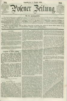 Posener Zeitung. 1859, [№] 293 (15 Dezember) + dod.