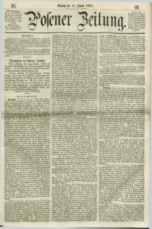 Posener Zeitung. 1860, [№] 19 (23 Januar) + dod.