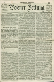 Posener Zeitung. 1860, [№] 22 (26 Januar) + dod.