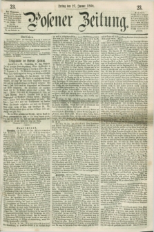 Posener Zeitung. 1860, [№] 23 (27 Januar) + dod.