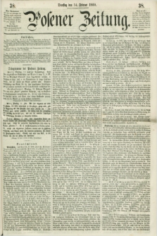 Posener Zeitung. 1860, [№] 38 (14 Februar) + dod.