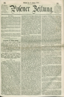 Posener Zeitung. 1860, [№] 39 (15 Februar) + dod.