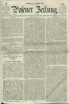 Posener Zeitung. 1860, [№] 42 (18 Februar) + dod.