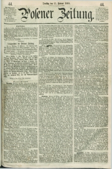 Posener Zeitung. 1860, [№] 44 (21 Februar) + dod.