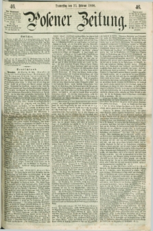 Posener Zeitung. 1860, [№] 46 (23 Februar) + dod.