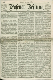 Posener Zeitung. 1860, [№] 47 (24 Februar) + dod.