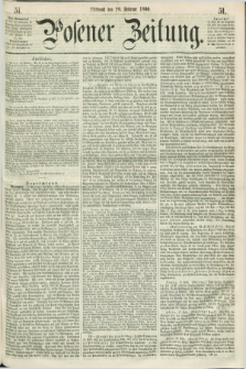 Posener Zeitung. 1860, [№] 51 (29 Februar) + dod.