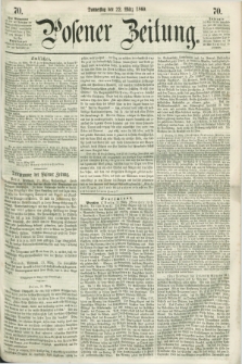 Posener Zeitung. 1860, [№] 70 (22 März) + dod.