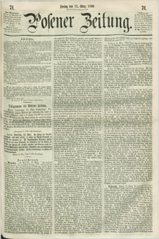 Posener Zeitung. 1860, [№] 71 (23 März) + dod.