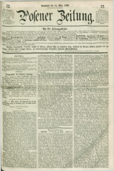 Posener Zeitung. 1860, [№] 72 (24 März) + dod.