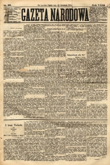 Gazeta Narodowa. 1884, nr 96