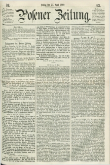 Posener Zeitung. 1860, [№] 93 (20 April) + dod.