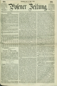 Posener Zeitung. 1860, [№] 100 (28 April) + dod.