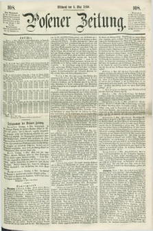 Posener Zeitung. 1860, [№] 108 (9 Mai) + dod.