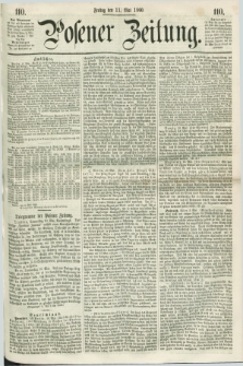 Posener Zeitung. 1860, [№] 110 (11 Mai) + dod.