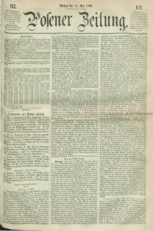 Posener Zeitung. 1860, [№] 112 (14 Mai) + dod.