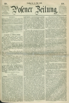 Posener Zeitung. 1860, [№] 118 (22 Mai) + dod.