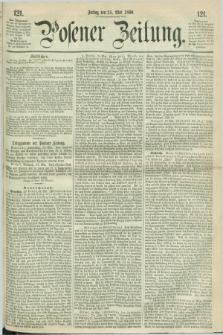Posener Zeitung. 1860, [№] 121 (25 Mai) + dod.