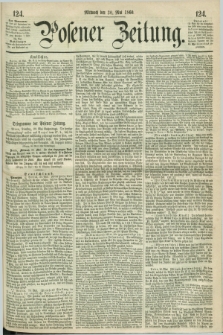 Posener Zeitung. 1860, [№] 124 (30 Mai) + dod.