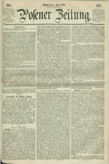 Posener Zeitung. 1860, [№] 128 (4 Juni) + dod.