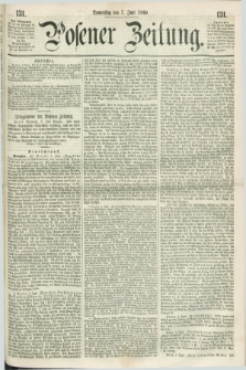 Posener Zeitung. 1860, [№] 131 (7 Juni) + dod.