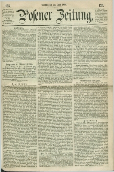 Posener Zeitung. 1860, [№] 135 (12 Juni) + dod.