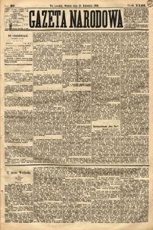 Gazeta Narodowa. 1884, nr 99