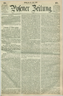 Posener Zeitung. 1860, [№] 168 (20 Juli) + dod.