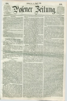 Posener Zeitung. 1860, [№] 198 (24 August) + dod.