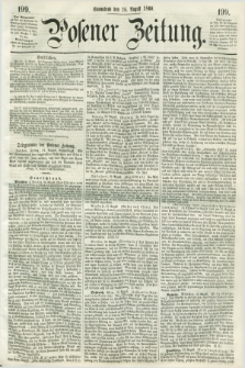 Posener Zeitung. 1860, [№] 199 (25 August) + dod.