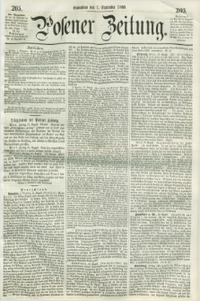 Posener Zeitung. 1860, [№] 205 (1 September) + dod.