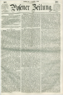 Posener Zeitung. 1860, [№] 207 (4 September) + dod.