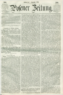 Posener Zeitung. 1860, [№] 210 (7 September) + dod.