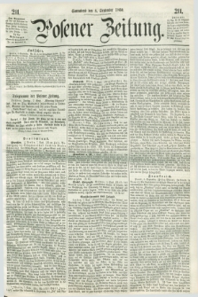 Posener Zeitung. 1860, [№] 211 (8 September) + dod.