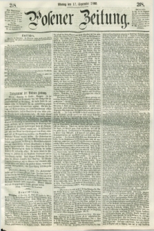 Posener Zeitung. 1860, [№] 218 (17 September) + dod.
