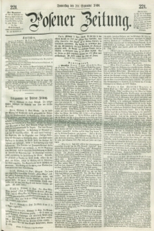 Posener Zeitung. 1860, [№] 221 (20 September) + dod.