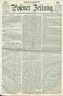 Posener Zeitung. 1860, [№] 228 (28 September) + dod.