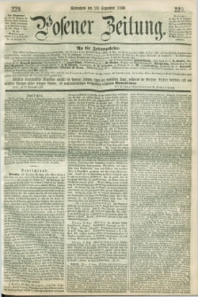 Posener Zeitung. 1860, [№] 229 (29 September) + dod.